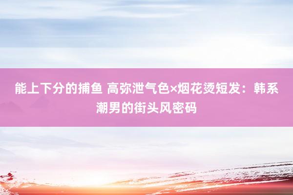 能上下分的捕鱼 高弥泄气色×烟花烫短发：韩系潮男的街头风密码