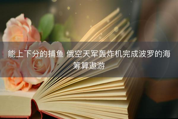 能上下分的捕鱼 俄空天军轰炸机完成波罗的海筹算遨游